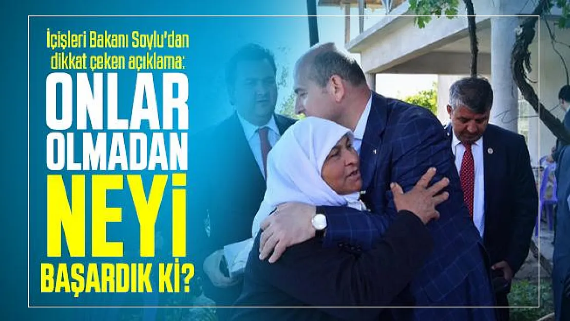 İçişleri Bakanı Soylu'dan dikkat çeken 8 Mart Kadınlar Günü açıklaması: Onlar olmadan neyi başardık ki?