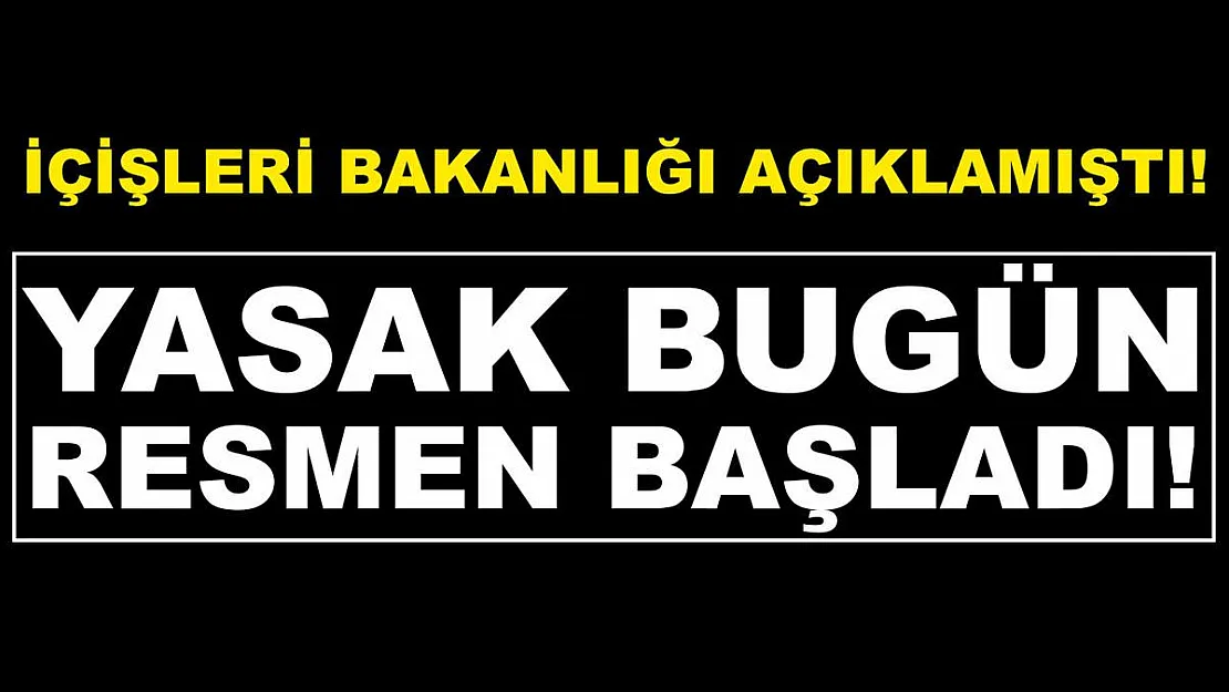 İçişleri Bakanlığı duyurmuştu! İstanbul'da yeni yasak bugün uygulanmaya başladı!
