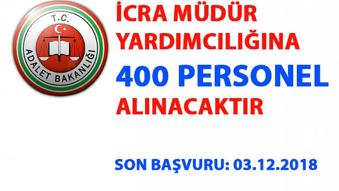 İcra Müdür yardımcıları alımı ilanı- Kimler başvurabilir?