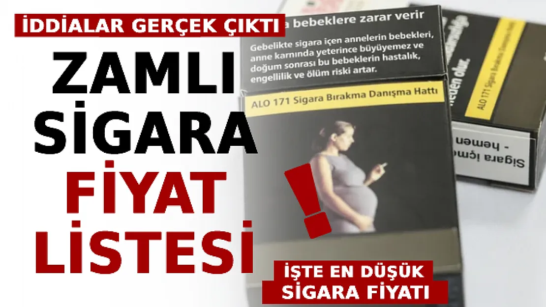 İddialar Gerçek Çıktı: Zamlı Sigara Fiyat Listesi Yayımlandı! İşte En Düşük Sigara Fiyatı