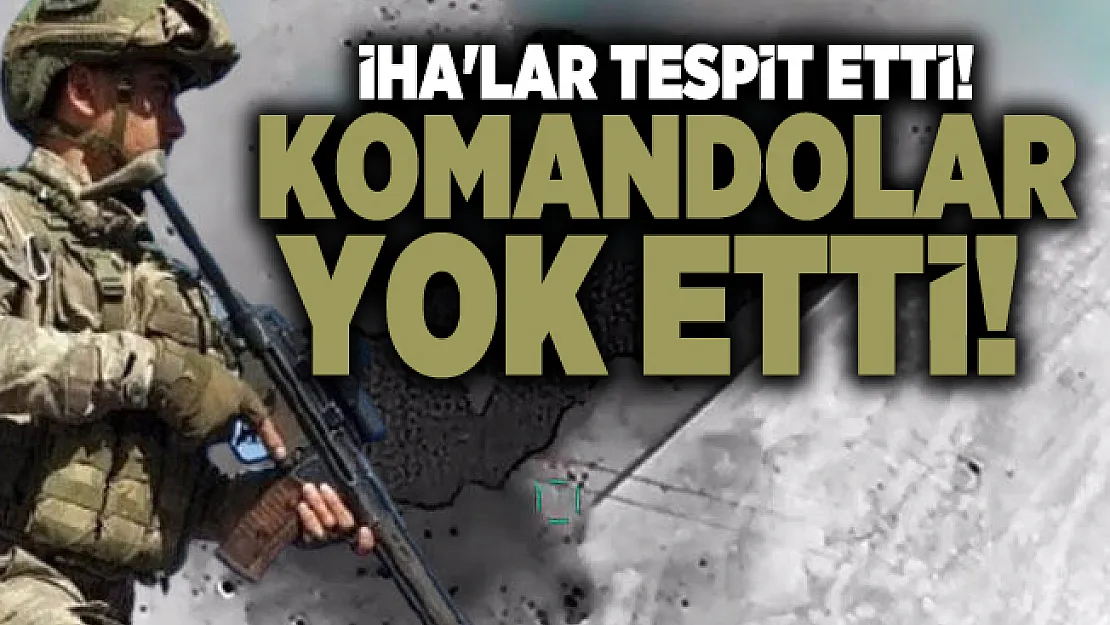 İHA'lar tespit etti! Komandolar yok etti!