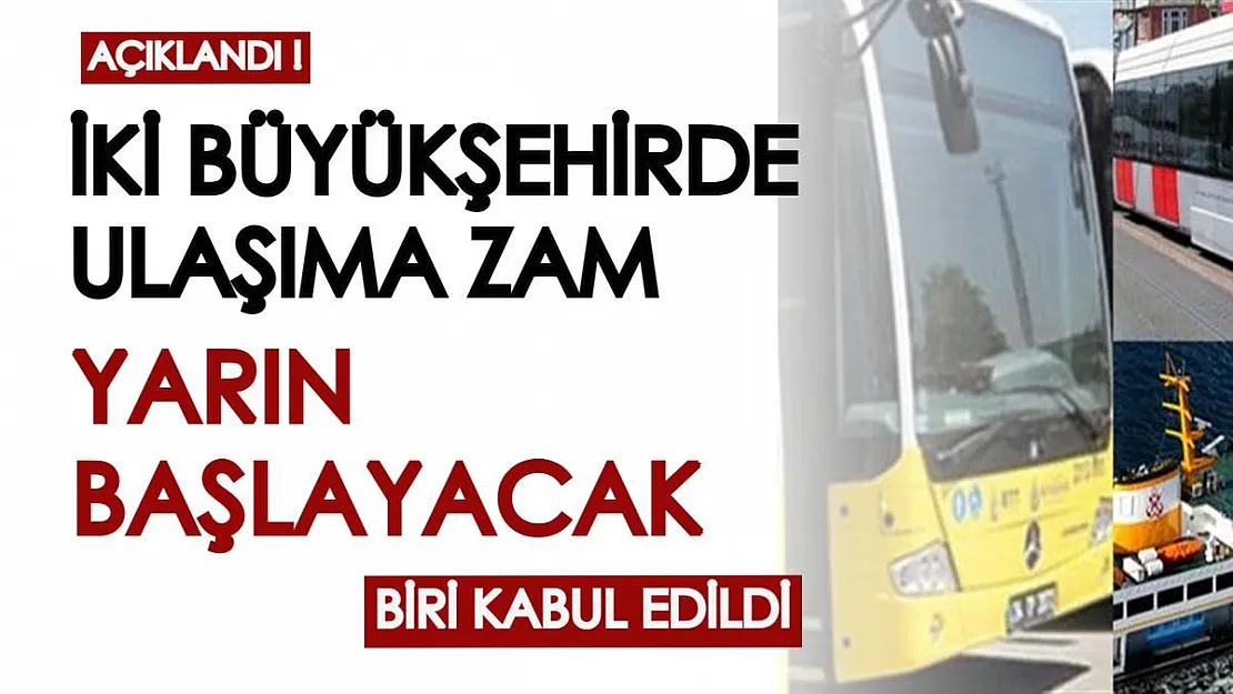 İki büyükşehirde ulaşıma zam teklifi görüşüldü: Biri oy çokluğuyla reddedilirken, diğer zam kabul edildi