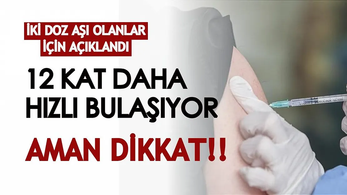 İki doz koronavirüs aşısı olanlar! 12 kat daha hızlı bulaşıyor: Aman dikkat!