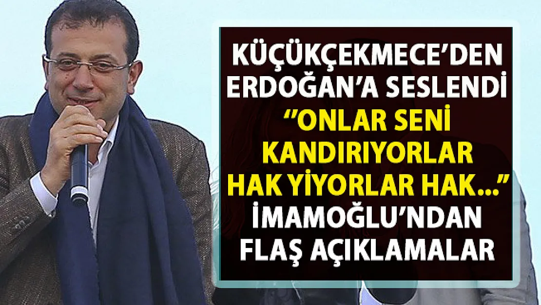 İmamoğlu'ndan Cumhurbaşkanı Erdoğan'a flaş sözler!
