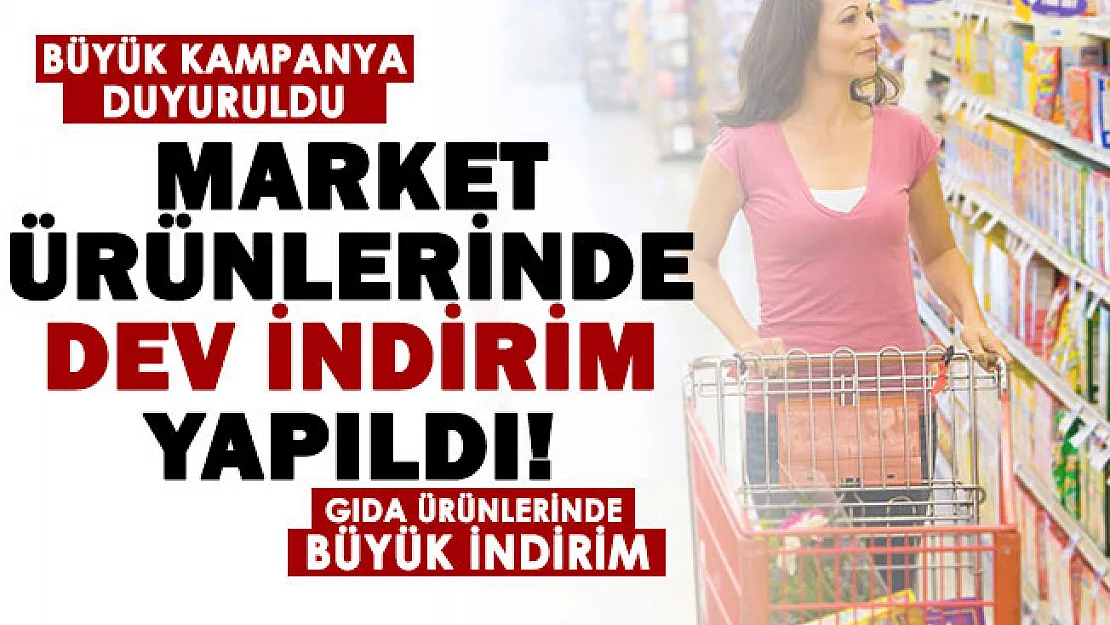 İndirimleri ile ünlü markette dev kampanya yapıldı: Market ürünlerinde indirim yapıldı: Ürünlerin en pahalısı 14 liraya satılacak