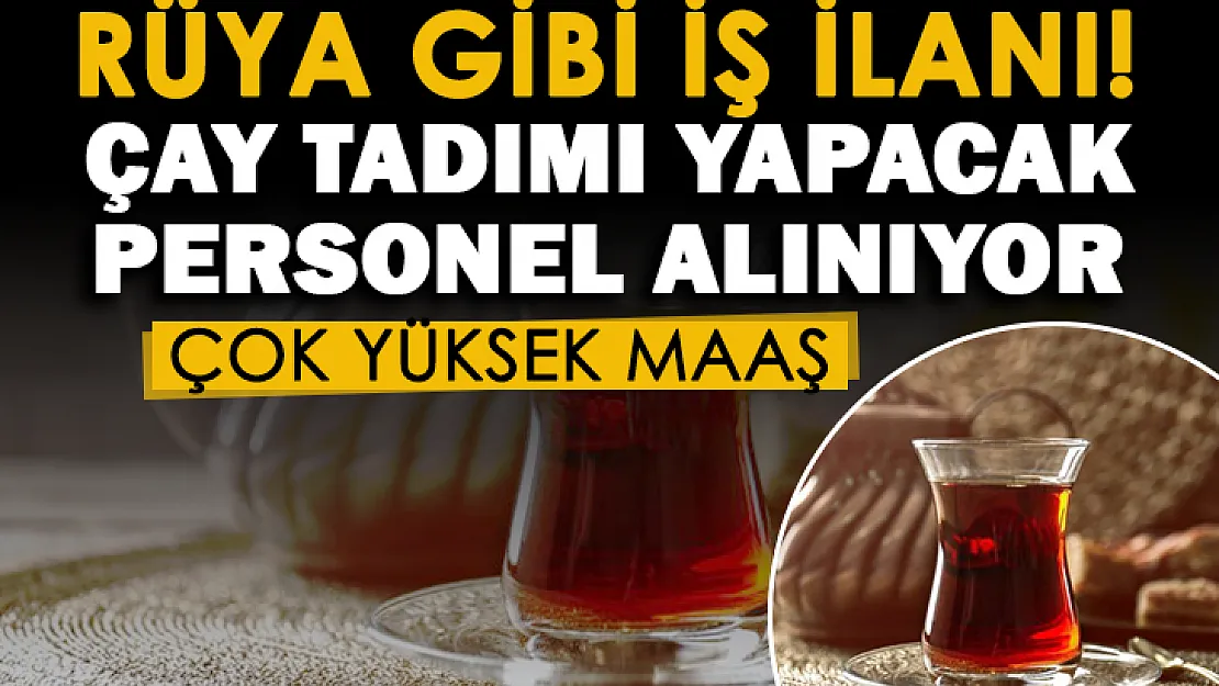 İngiliz firmadan rüya gibi iş ilanı! Çay tadacak personel alınıyor: Çok yüksek maaş ve dünyayı gezme imkanı
