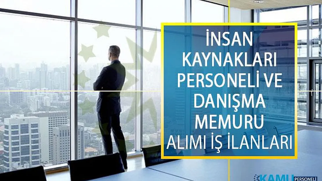 İnsan Kaynakları Personeli ve Danışma Memuru Alımı İş İlanları İŞKUR'dan Yayımlandı!