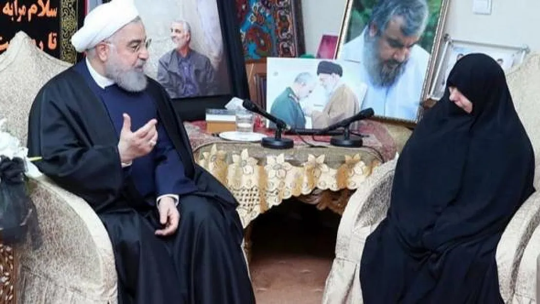 İran Cumhurbaşkanı Ruhani'den Süleymani'nin ailesine taziye ziyareti