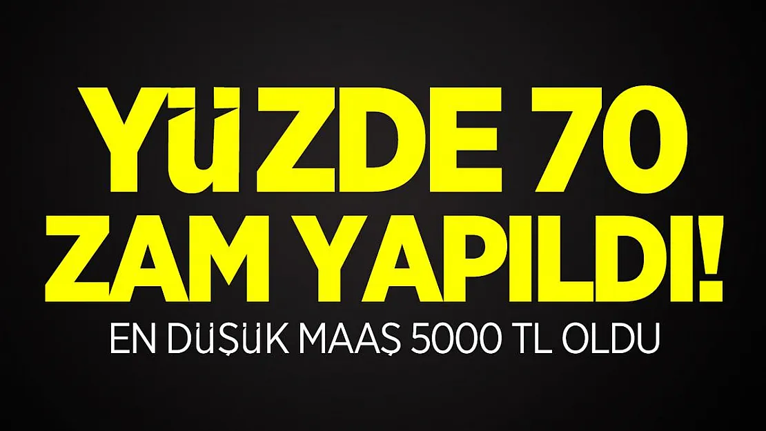 İşçileri sevindiren haber! Yüzde 70 zam yapıldı! En düşük maaş 5000 TL oldu