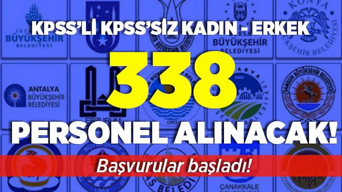 İŞKUR açıkladı! SYD Vakıflarına ve belediyelere KPSS'li KPSS'siz 338 kadın erkek personel alımı yapılıyor! Başvurular başladı!