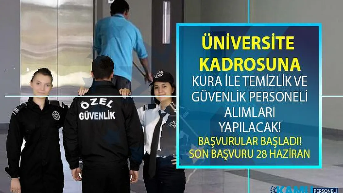 İŞKUR aracılığı ile  KPSS şartsız kamu kurumuna temizlik personeli ve güvenlik görevlisi alımı yapılacak!