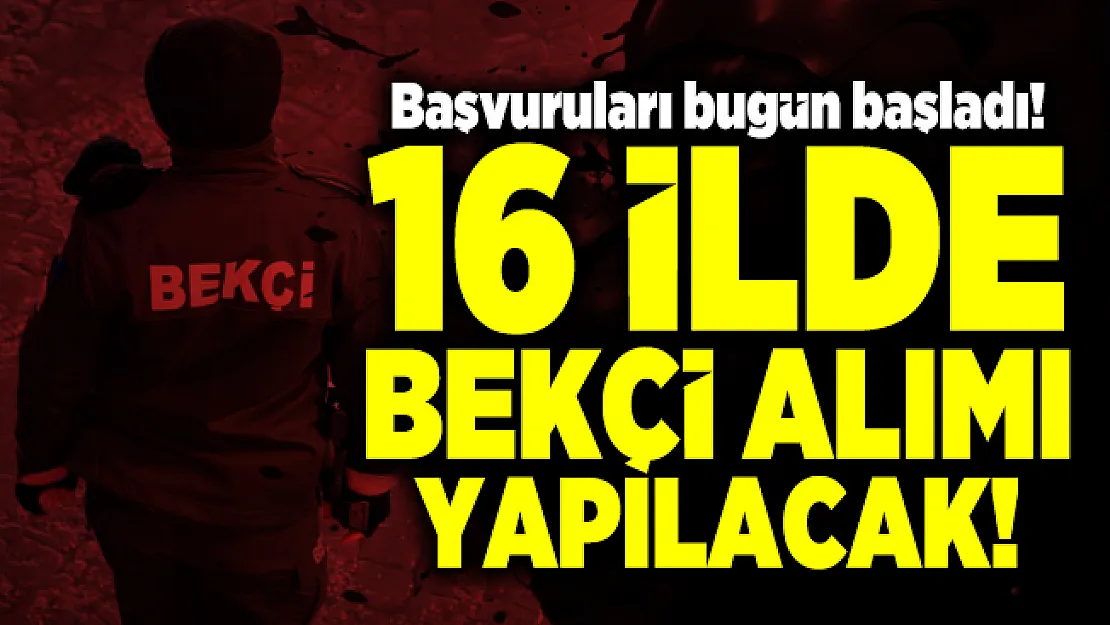 İŞKUR Bekçi alımı ilanı başvuruları bugün başladı! 16 ilde bekçi alımı yapılacak! EGM Bekçi alımı ne zaman?