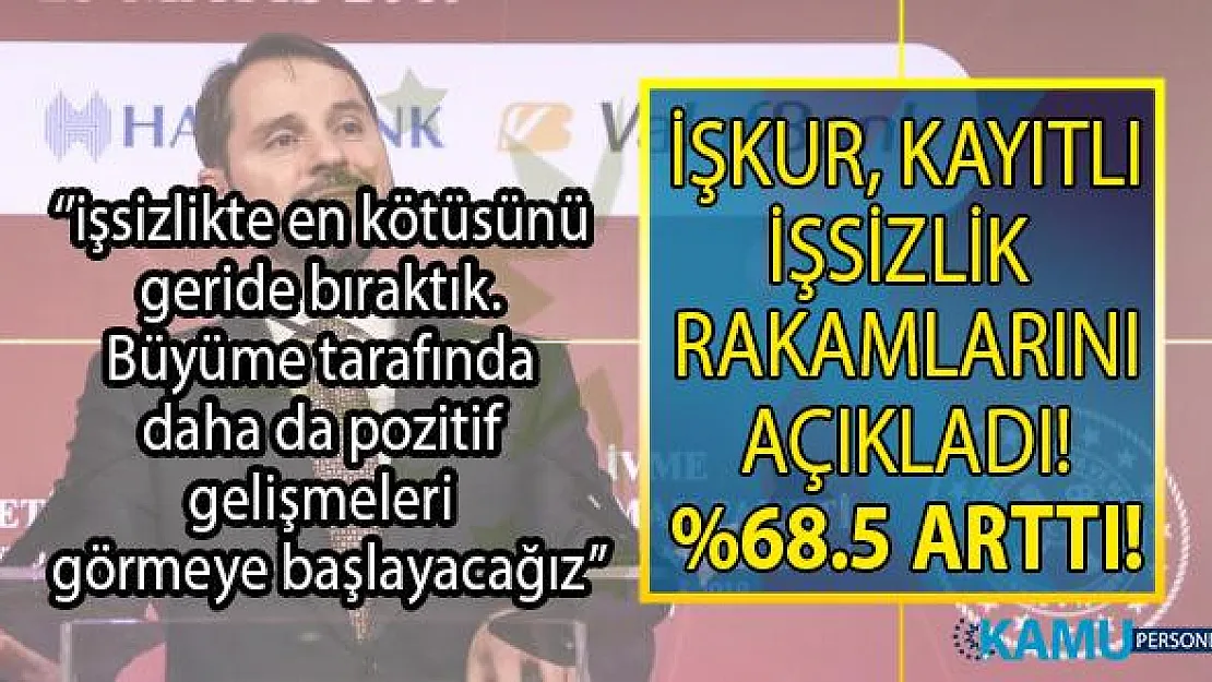 İŞKUR, Berat Albayrak'ın söylemlerinin tam aksi yönünde kayıtlı işsizlik rakamları açıkladı!