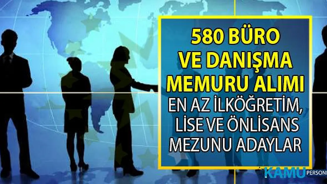 İŞKUR en az ilköğretim ve lise mezunu danışma görevlisi ve büro memuru alımı için yeni iş ilanları yayınlandı!