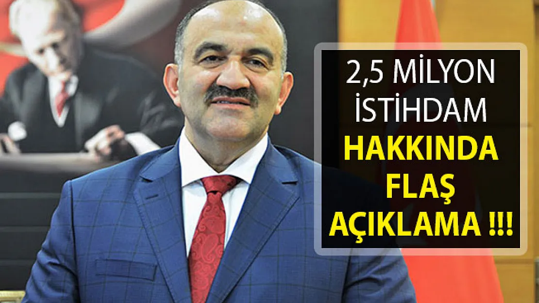 İŞKUR Genel Müdürü Cafer Uzunkaya'dan Flaş İstihdam Açıklaması- 2,5 Milyon İstihdam