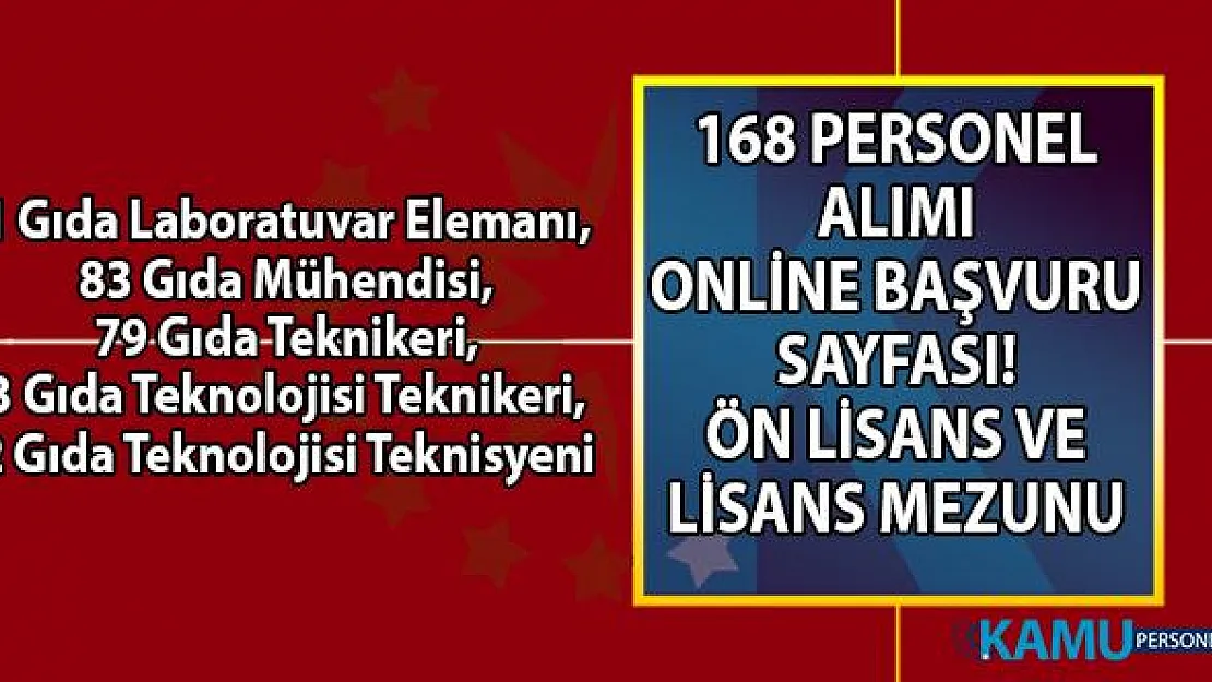 İŞKUR gıda mühendisi, teknikeri ve teknisyeni olarak 168 personel alımı başvuru sayfası!