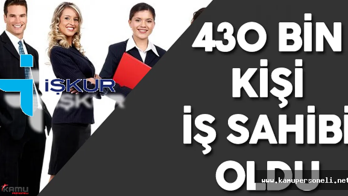 İŞKUR ile 430 Bin Kişi İş Sahibi Oldu