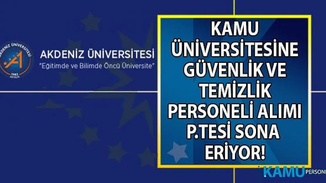 İŞKUR ile Kamuya KPSS'siz en az ilköğretim mezunu 65 güvenlik ve temizlik personeli alımı başvuruları 23 Eylül'de sona eriyor