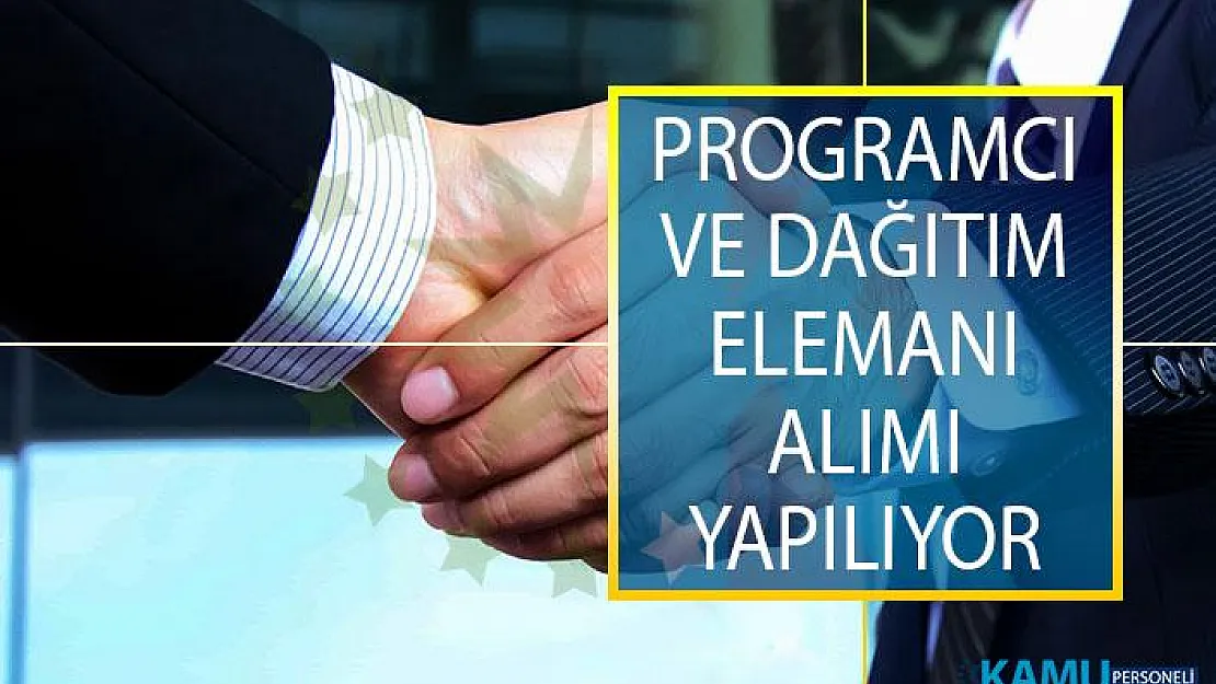 İŞKUR İle Programcı ve Dağıtım Elemanı Alımı İşinde Görevlendirmek Üzere Personel Alımı Yapılacak