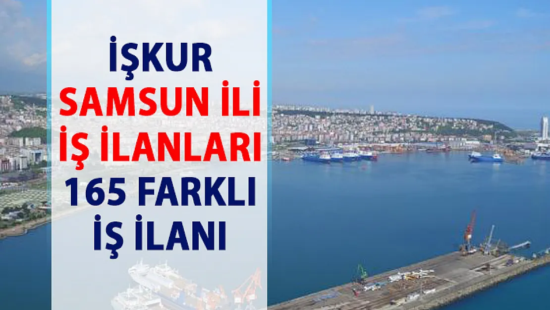 İŞKUR iş ilanları Samsun! Personel alımı iş başvurusu ilanı