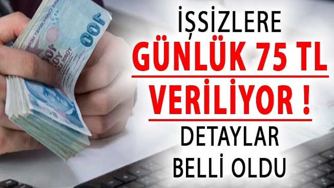 İŞKUR İşsizlere Günlük 75 TL Veriyor ! Uygulamanın Detayları Belli Oldu