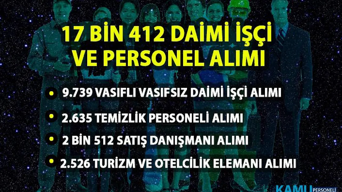 İŞKUR Personel Alımı İş İlanları! Daimi İşçi Alım İlanları