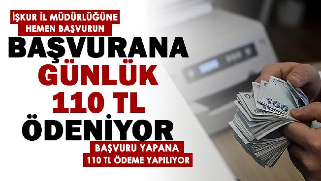 İŞKUR tarafından işsiz vatandaşlara günlük 110 TL cep harçlığı veriliyor! En yakında İŞKUR müdürlüğünden başvurun