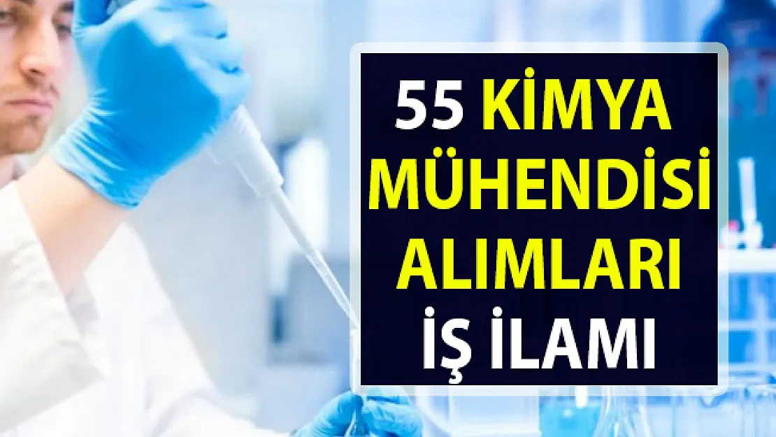 İŞKUR tarafından personel alımı için yeni iş ilanları yayınlandı! 52 kimya mühendisi alımı yapılacaktır!..