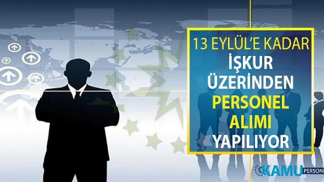 İŞKUR Üzerinden 13 Eylül'e Kadar Adalet Meslek Personeli Alımı Yapılıyor ! Genel Şartlar ve Online Başvuru Ekranı