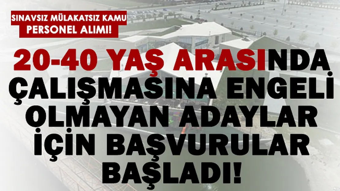 İŞKUR üzerinden 20-40 yaş arası çalışmasına engeli bulunmayan işçiler alınacak!
