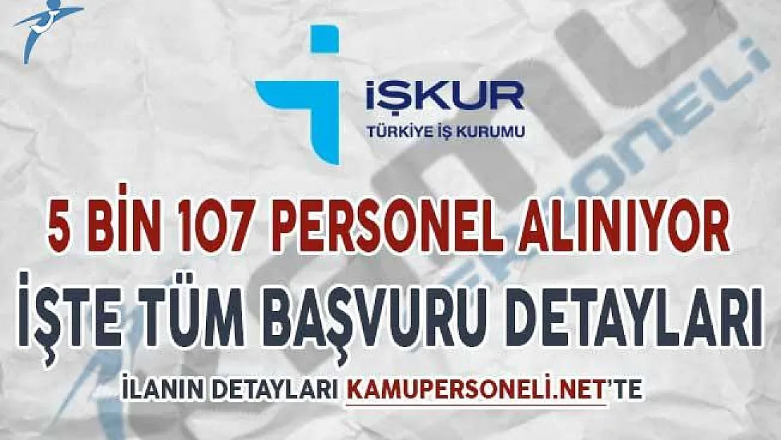 İŞKUR Üzerinden 5 Bin 107 Ofis Personeli, Güvenlik Görevlisi ve Şoför Alınıyor (En Az Lise Mezunu)
