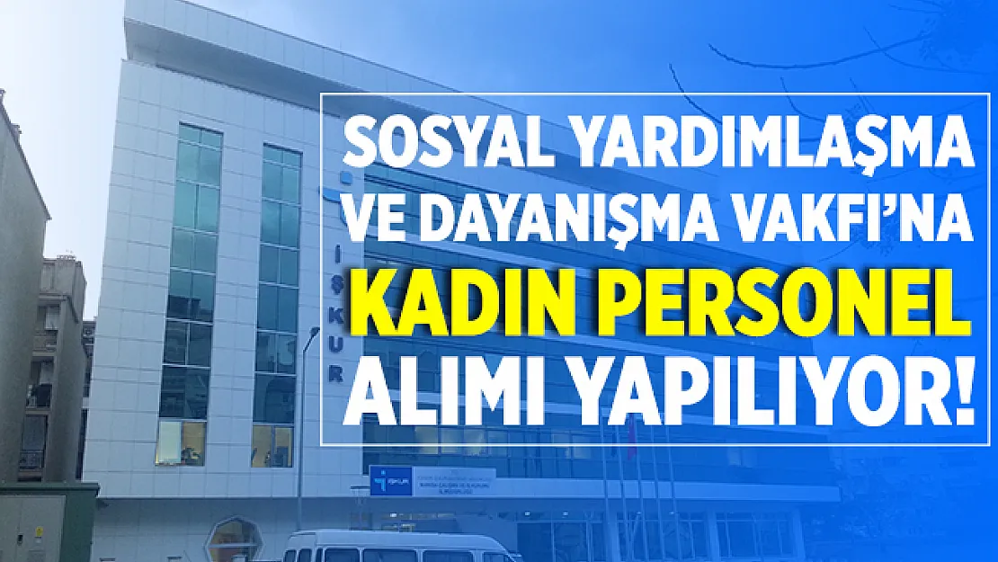 İŞKUR üzerinden yayımlandı! SYD Vakfı'na kadın personel alımı yapılıyor! Başvurular başladı!