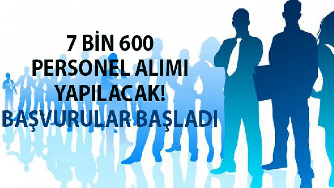 İŞKUR'dan yeni bir istihdam duyurusu yapıldı! Bu illerden toplam 7 bin 600 personel alımı yapılacak!