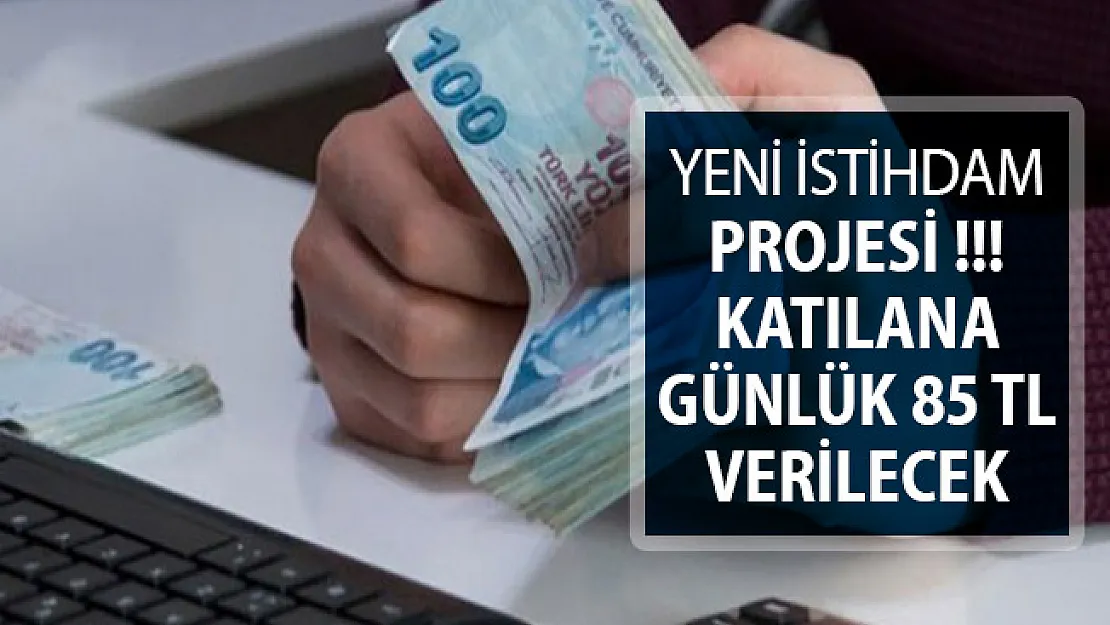 İŞKUR'dan Yeni İstihdam Projesi ! Katılana Günlük 85 TL Verilecek