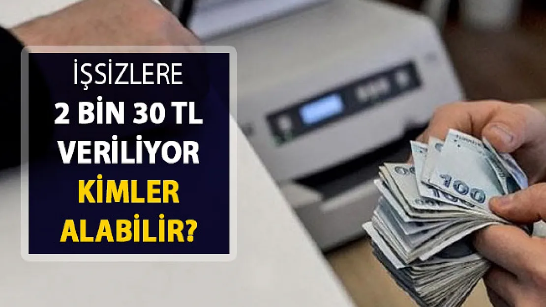 İşsiz Vatandaşlara 2 Bin 30 TL Verilecek ! Kimler Yararlanabilir?