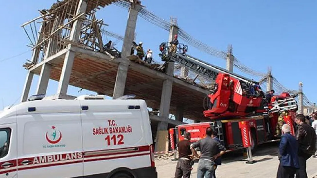 İstanbul Arnavutköy'de İnşaat Çöktü! Yaralılar Var