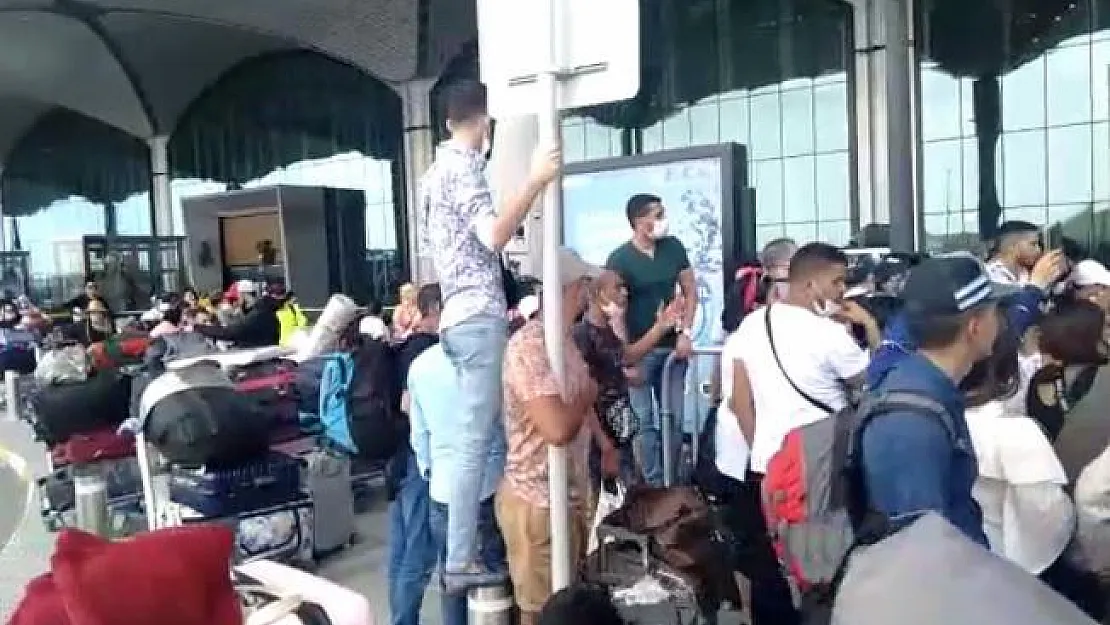 İstanbul Havalimanı'nda ki görüntüler endişe verici!