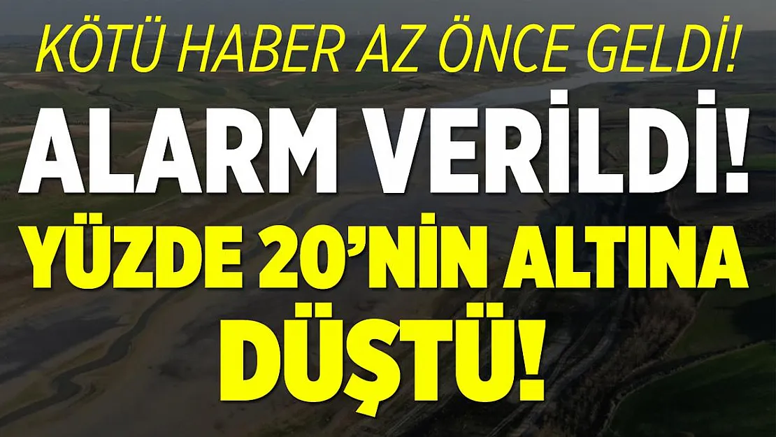 İstanbul için kötü haber az önce geldi! Su seviyesi yüzde 20'nin altına düştü!