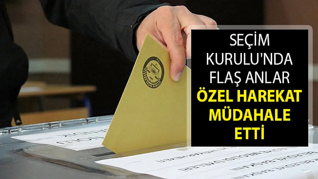 İstanbul Maltepe İlçe Seçim Kurulu'nda Flaş Anlar! Özel Harekat Duruma Müdahale Etti