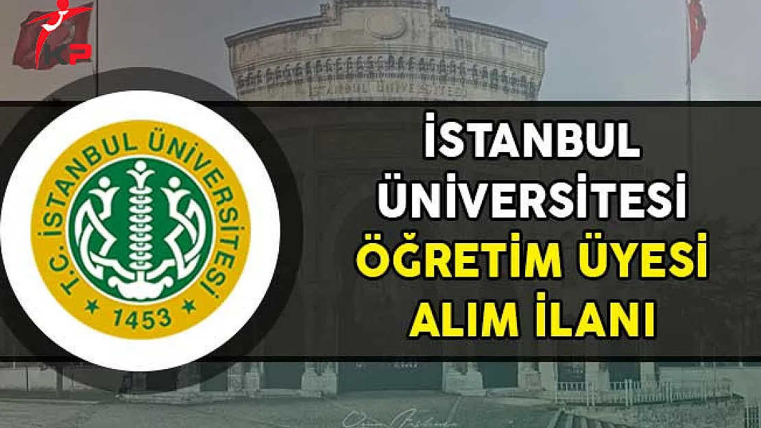 İstanbul Üniversitesi 33 Öğretim Üyesi Alımı Yapıyor!