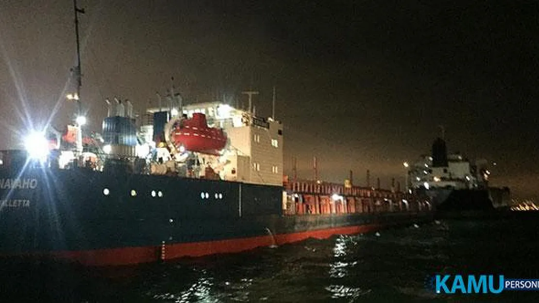 İstanbul Zeytinburnu Açıklarında Kargo Gemisi İle Yakıt Tankeri Çarpıştı!