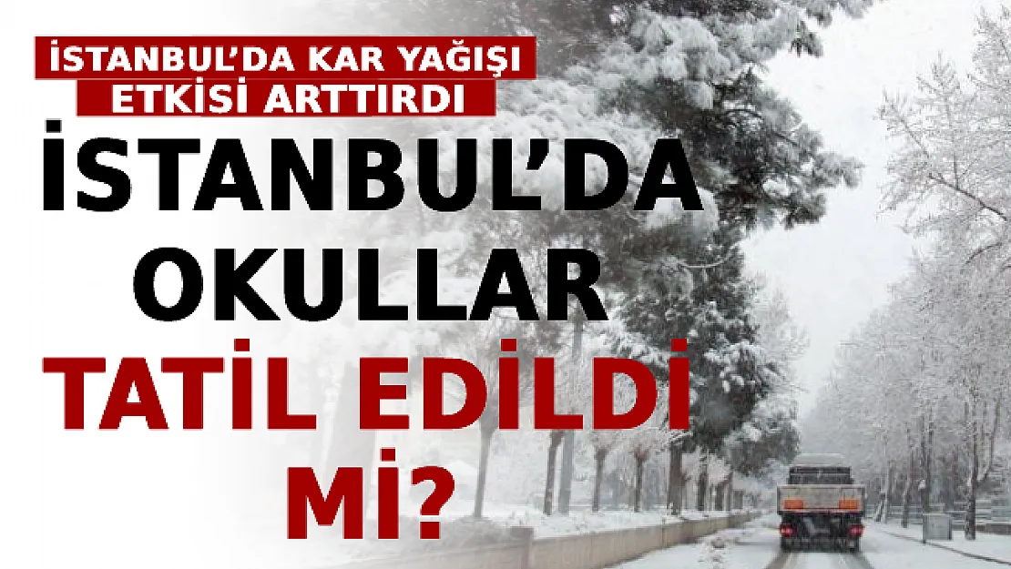 İstanbul'da Kar Yağışı Etkisi Arttırdı! İstanbul'da Okullar Tatil Edildi Mi?