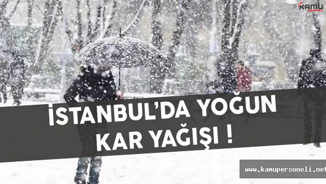 İstanbul'da Kar Yağışı Etkisini Gösteriyor