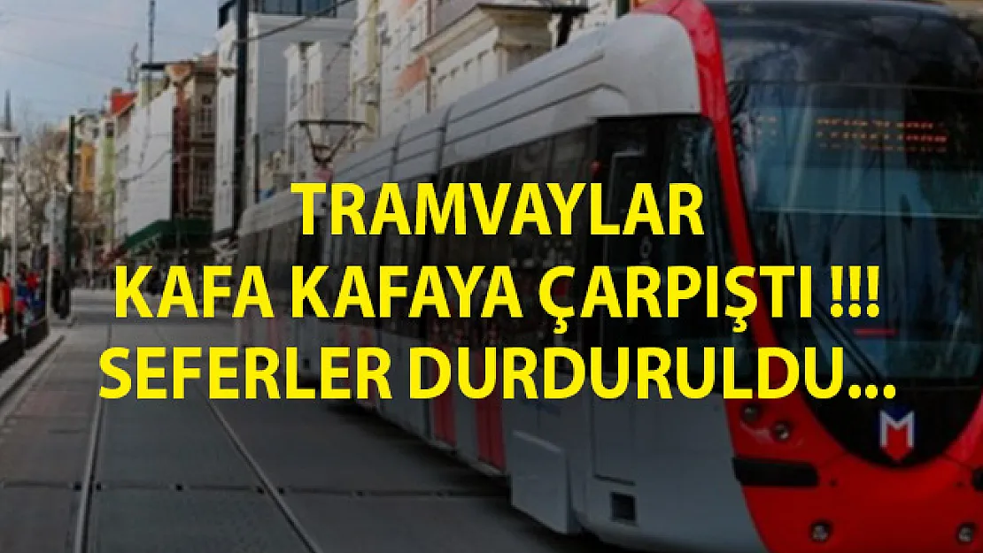 İstanbul'da Tramvay Kazası! Bağcılar-Kabataş Seferini Yapan Tramvay Cevizlibağ'da Raydan Çıktı!