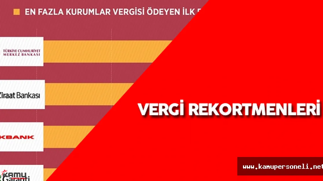 İşte Türkiye'nin Vergi Rekortmenleri
