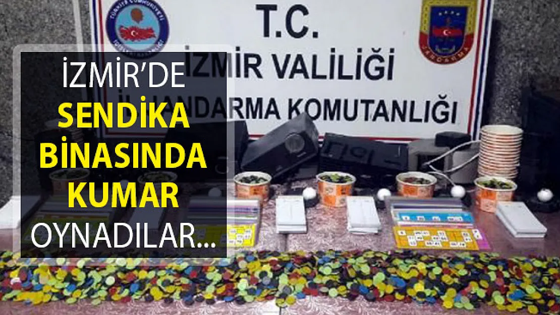 İzmir Bornova'da Sendika Binasında Kumar Oynarken Yakalandılar! Gözaltına Alınanlar Var