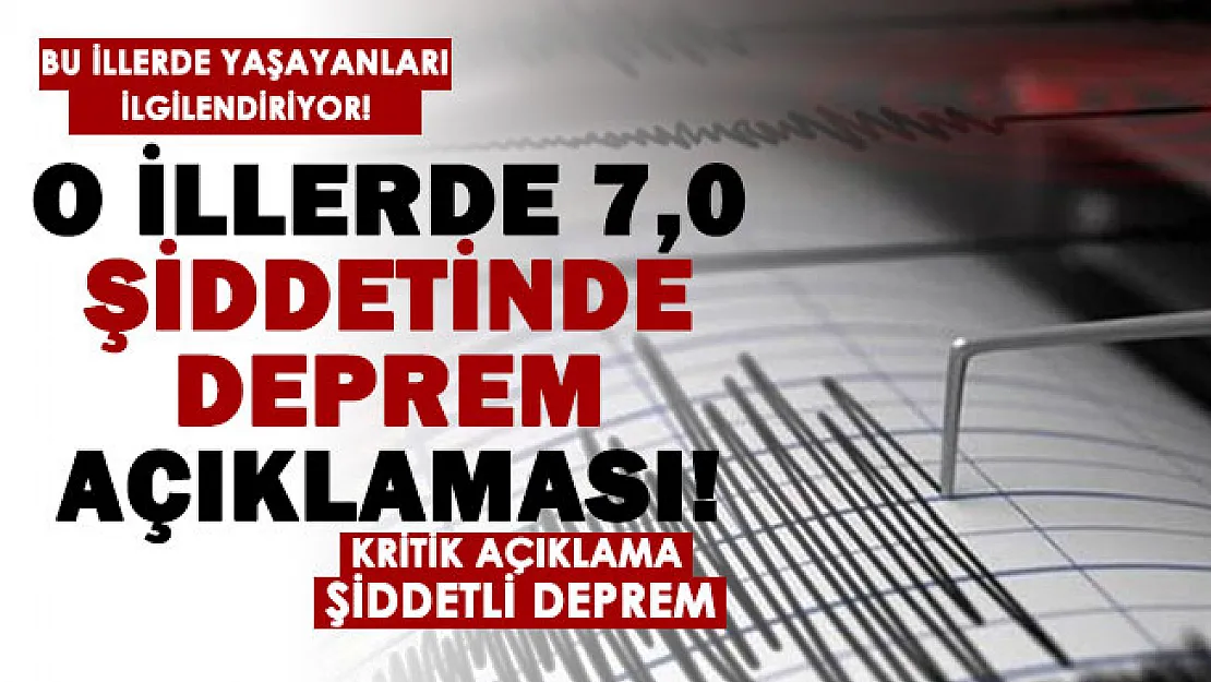 İzmir, Manisa, Aydın, Muğla, Denizli için flaş açıklama! 7 şiddetinde deprem gelişmesi!