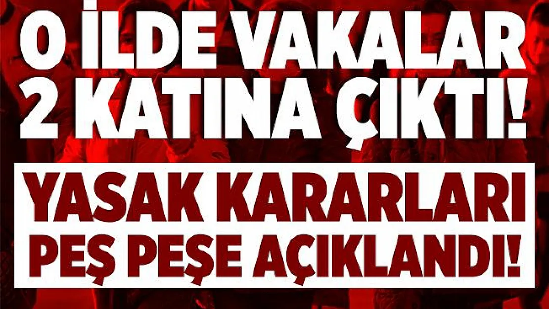 İzmir Valisi duyurdu! Vakalar 2 katına çıktı! Sigara içme yasağı ve 65 yaş üstü sokağa çıkma kısıtlaması getirildi!