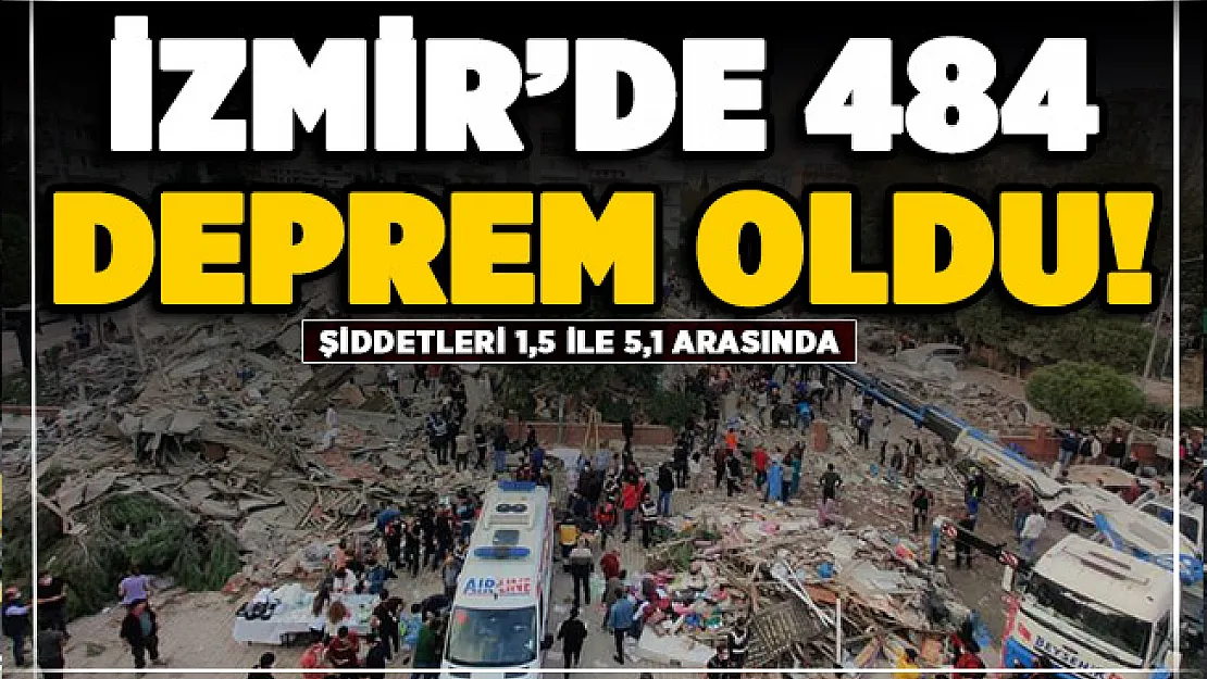 İzmir'de 1,5 ile 5,1 şiddeti arasında 484 artçı deprem oldu!
