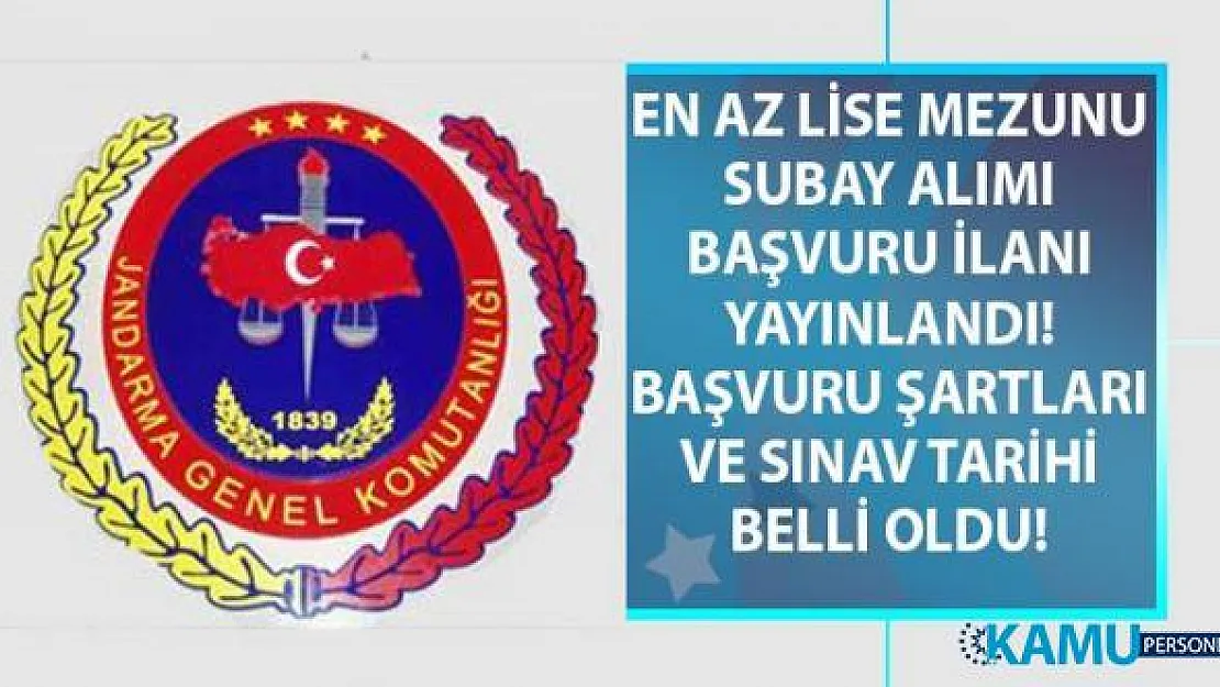 Jandarma Genel Komutanlığı, 26 Temmuz'a kadar 200 askeri personel alımı yaş şartı ve genel başvuru şartları!